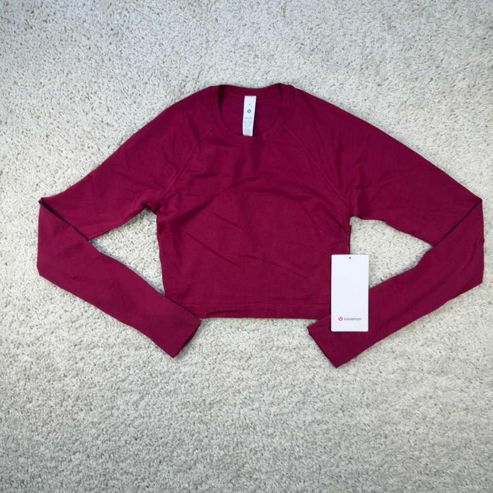 Lululemon Swiftly Tech Crop 2.0 Womens 6 Magenta Running Athleisure NWT